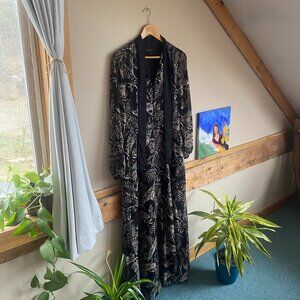 Banana Republic chiffon maxi shirt dress - size 8